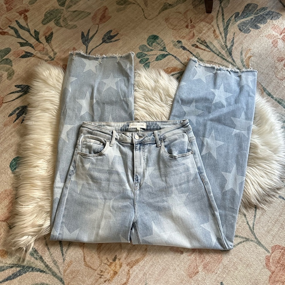 RISEN Wide Leg Star Jeans - Picture 2 of 6